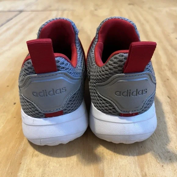 Adidas Youth Lite Racer Adapt Red & Gray Slip On Athletic Sneakers Size 11 - Picture 2 of 6